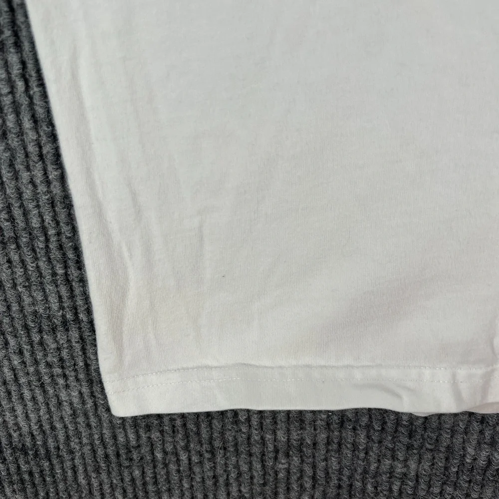 Vintage Polo Ralph Lauren Rugby Shirt Mens Medium White Short Sleeve Knit